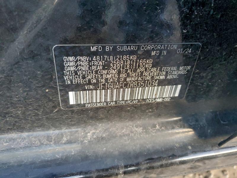 2024 SUBARU IMPREZA SP #3302908052