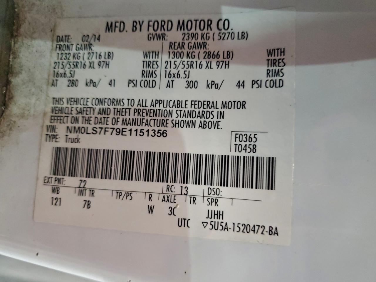 FORD TRANSIT CONNECT XLT