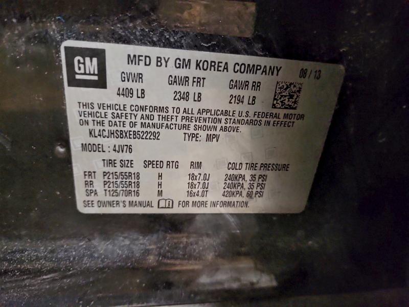 2014 BUICK ENCORE PRE #3305322300