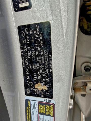 2019 KIA FORTE FE #3304510450