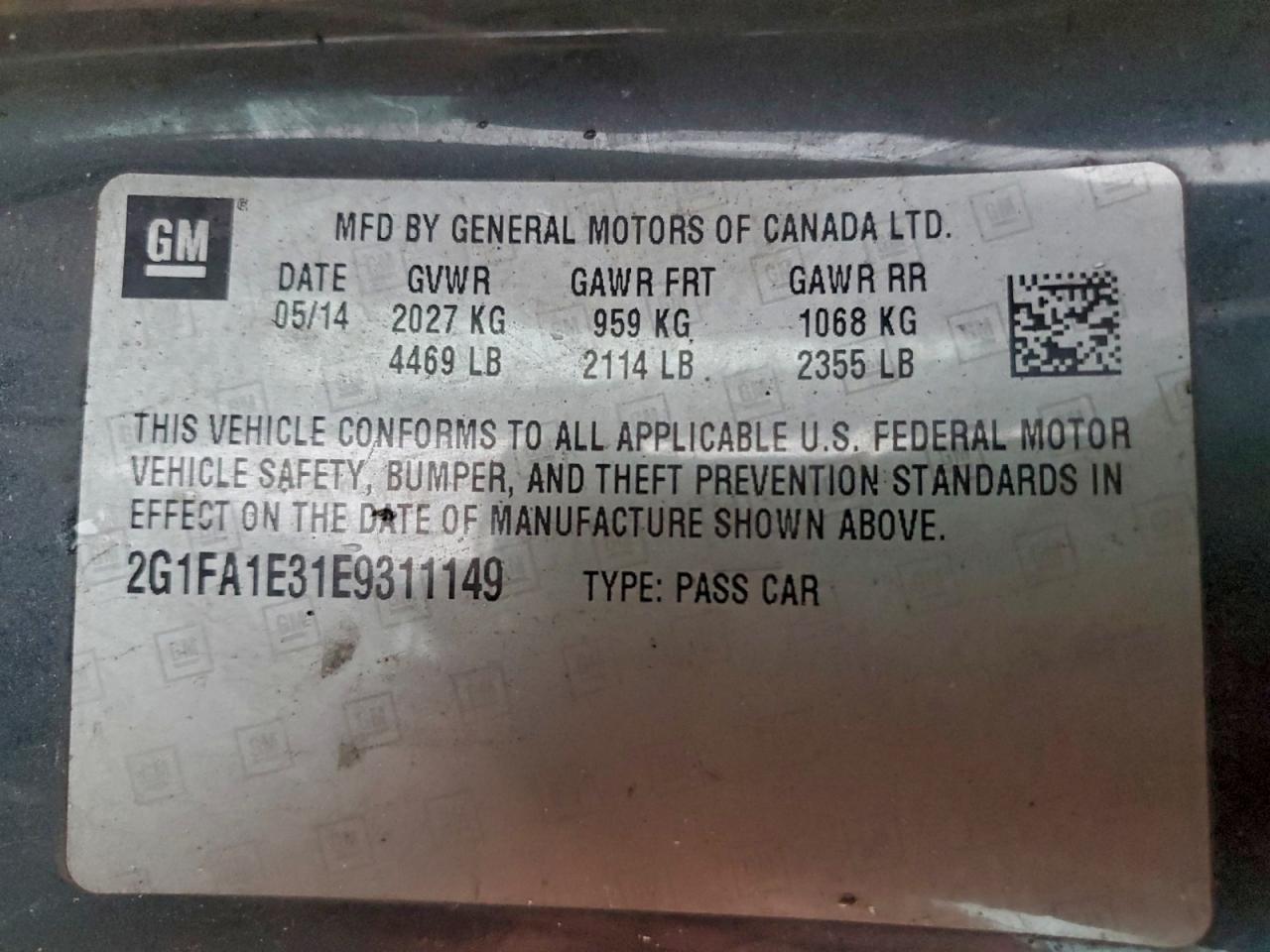 Lot #3310332958 2014 CHEVROLET CAMARO LS