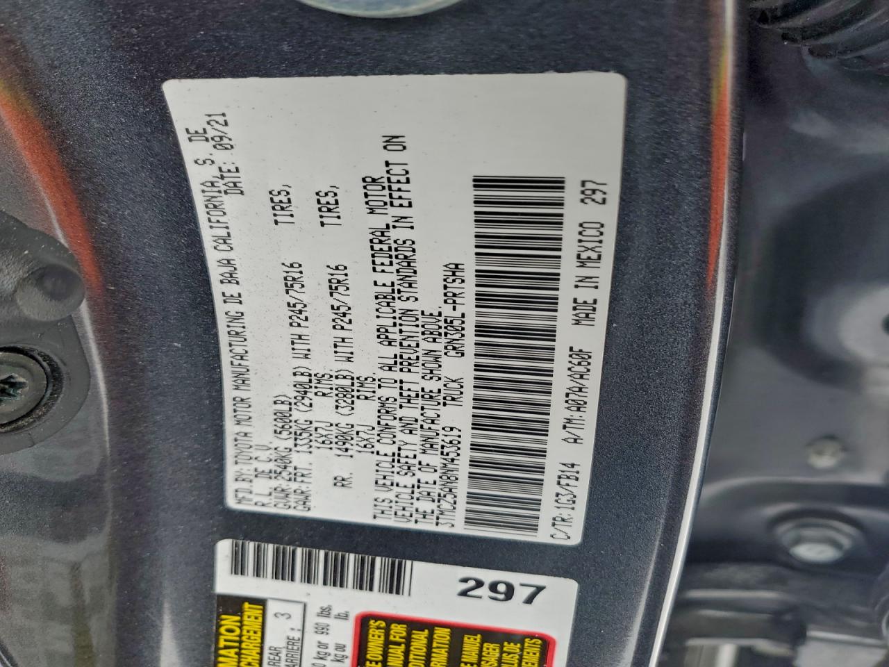 TOYOTA TACOMA DOUBLE CAB