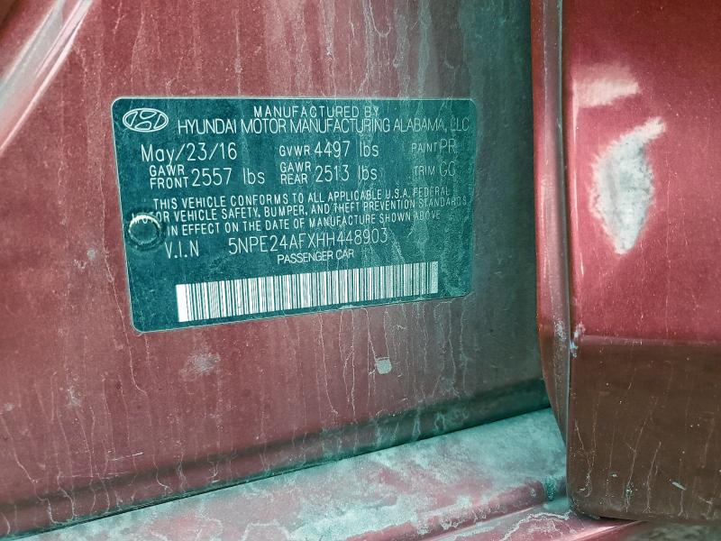 2017 HYUNDAI SONATA SE #3313702145