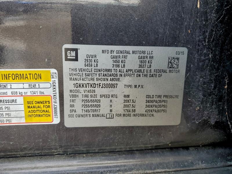 2015 GMC ACADIA DEN #3315846161