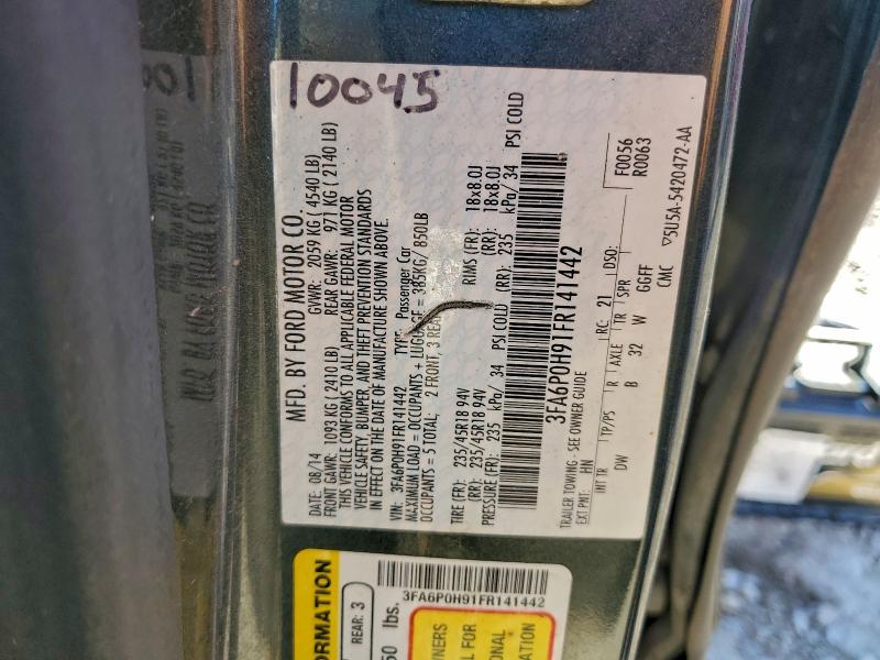 2015 FORD FUSION SE #3311584780