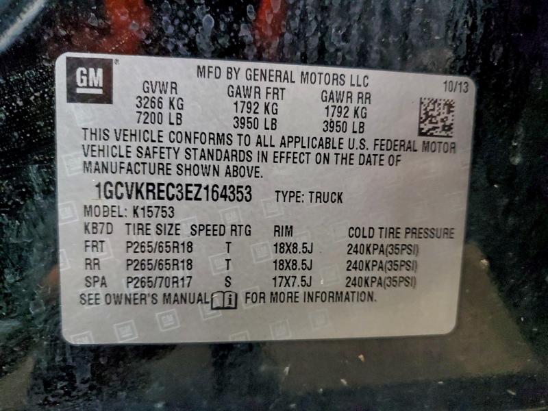 2014 CHEVROLET SILVERADO #3304002670