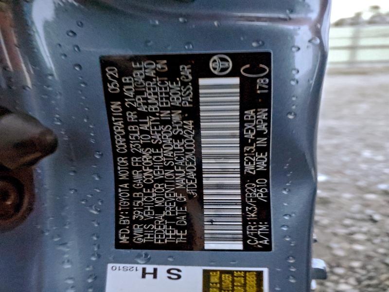 2021 TOYOTA COROLLA LE #3305493139