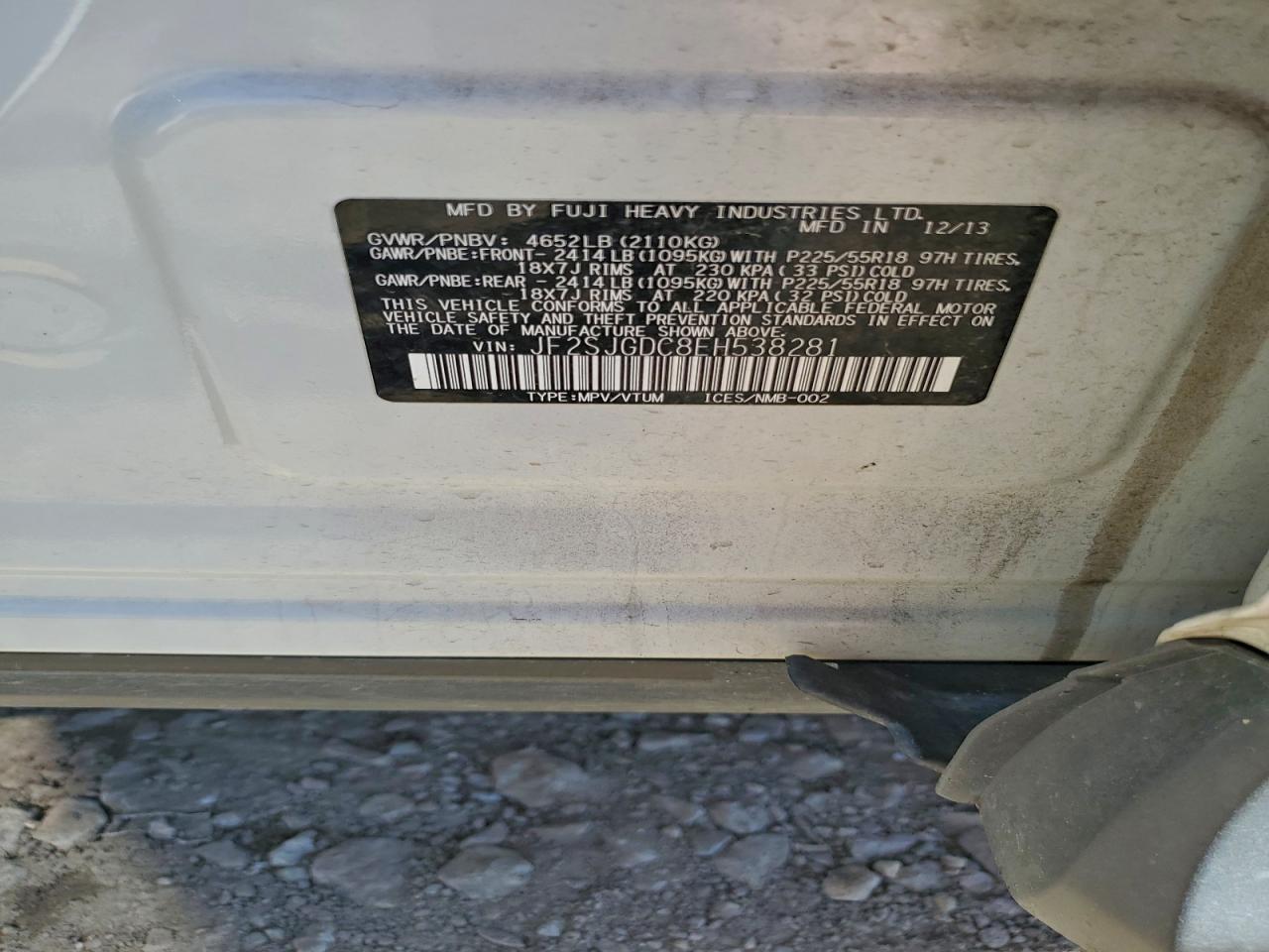 Lot #3317174163 2014 SUBARU FORESTER 2