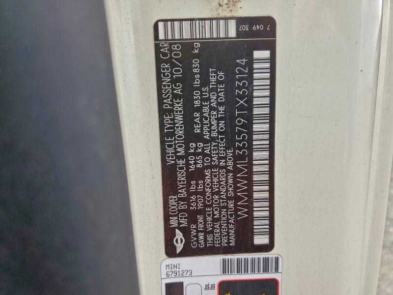 2009 MINI COOPER COU #3317843022