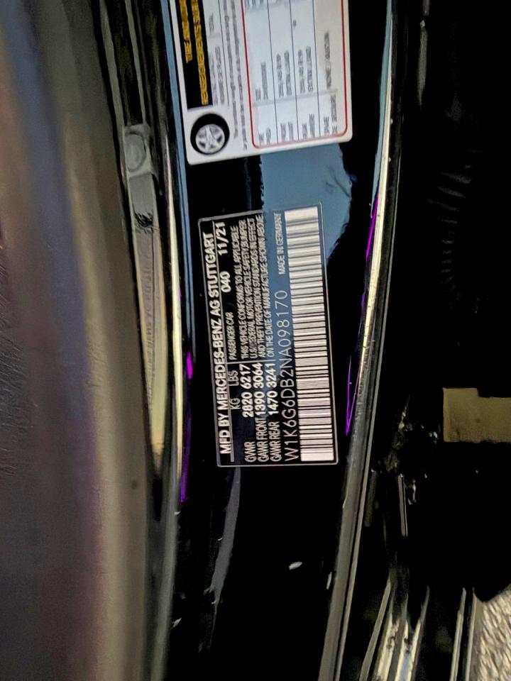 Lot #3316244296 2022 MERCEDES-BENZ S 500 4MAT