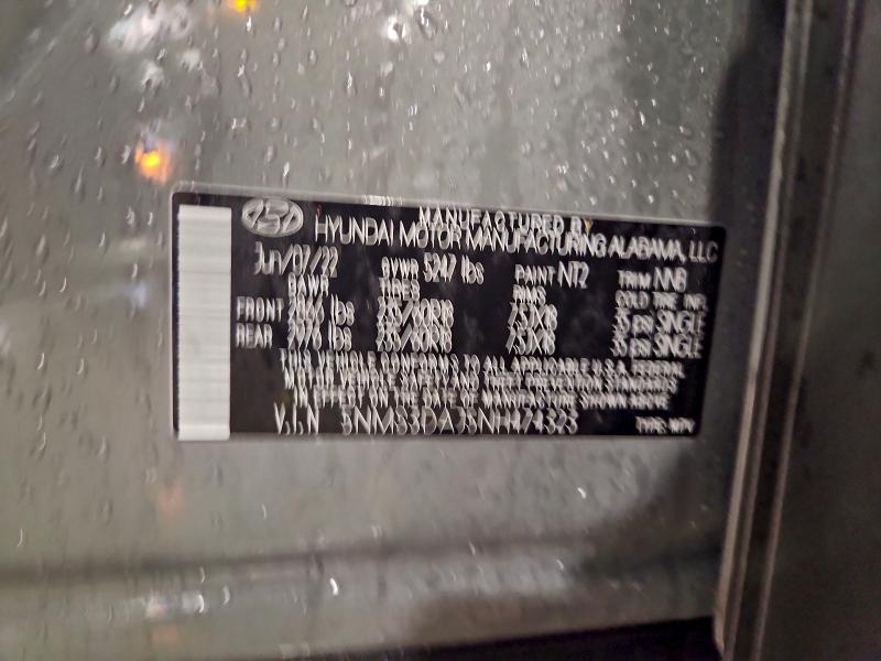 2022 HYUNDAI SANTA FE S #3317837191