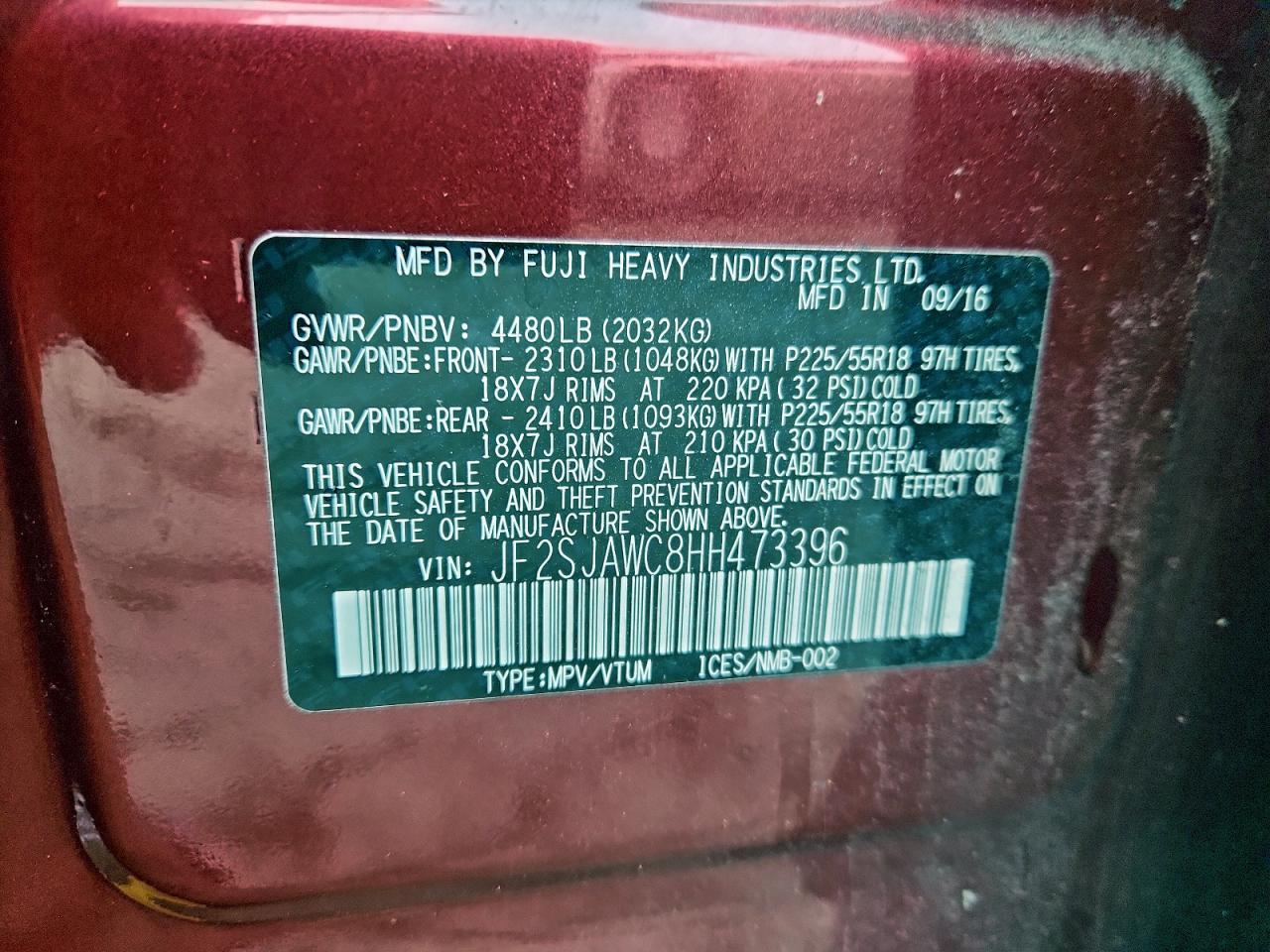 SUBARU FORESTER 2.5I TOURING