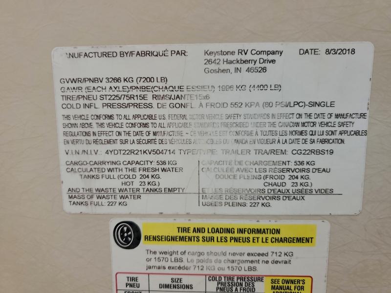 2019 KEYSTONE COUGAR 34T #3310572048