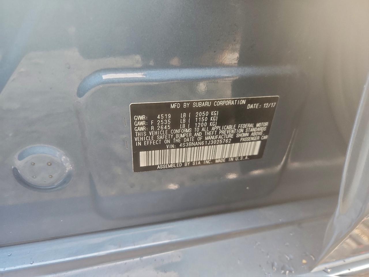 SUBARU LEGACY 2.5I LIMITED