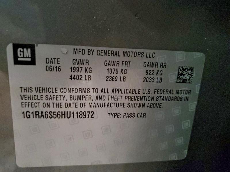 2017 CHEVROLET VOLT LT #3311523238