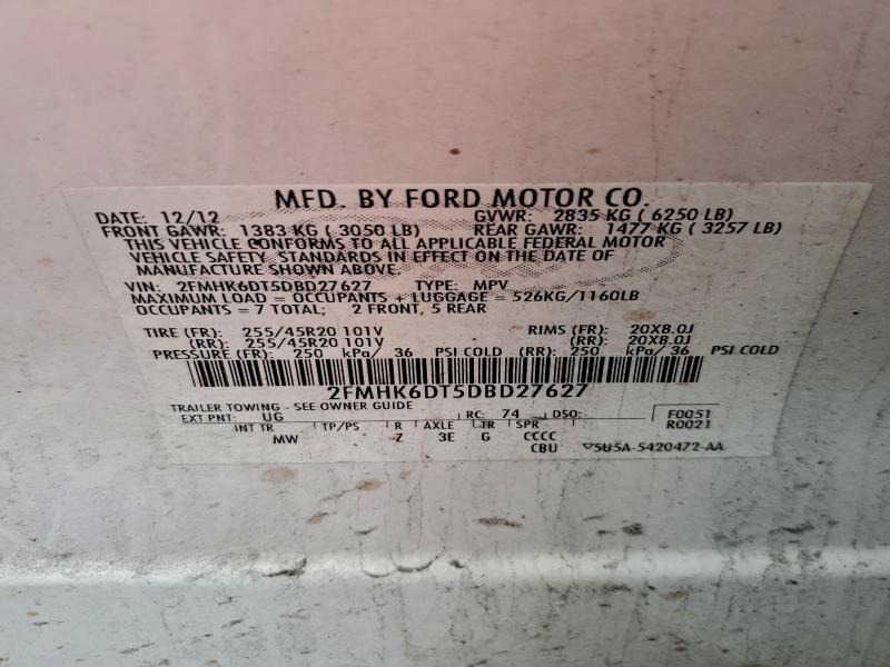 2013 FORD FLEX LIMIT #3308248188
