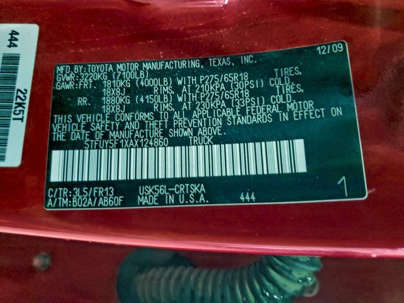 2010 TOYOTA TUNDRA DOU #3305662726