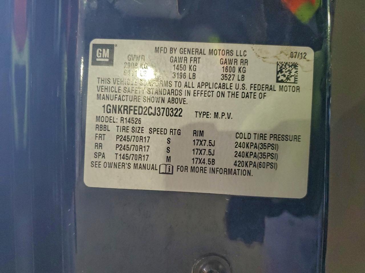 CHEVROLET TRAVERSE LS