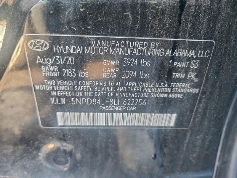 2020 HYUNDAI ELANTRA SE #3310318049