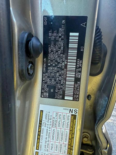 2007 TOYOTA 4RUNNER SR #3316070217