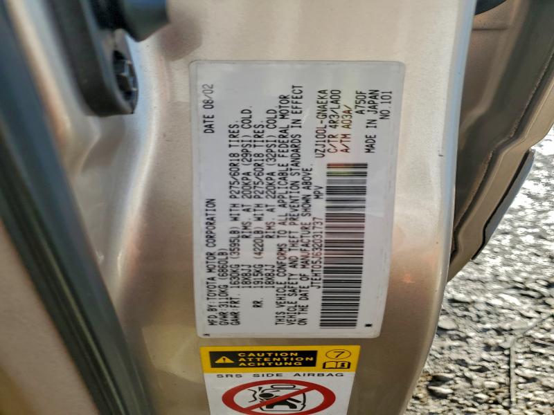 2003 TOYOTA LAND CRUIS #3302003163