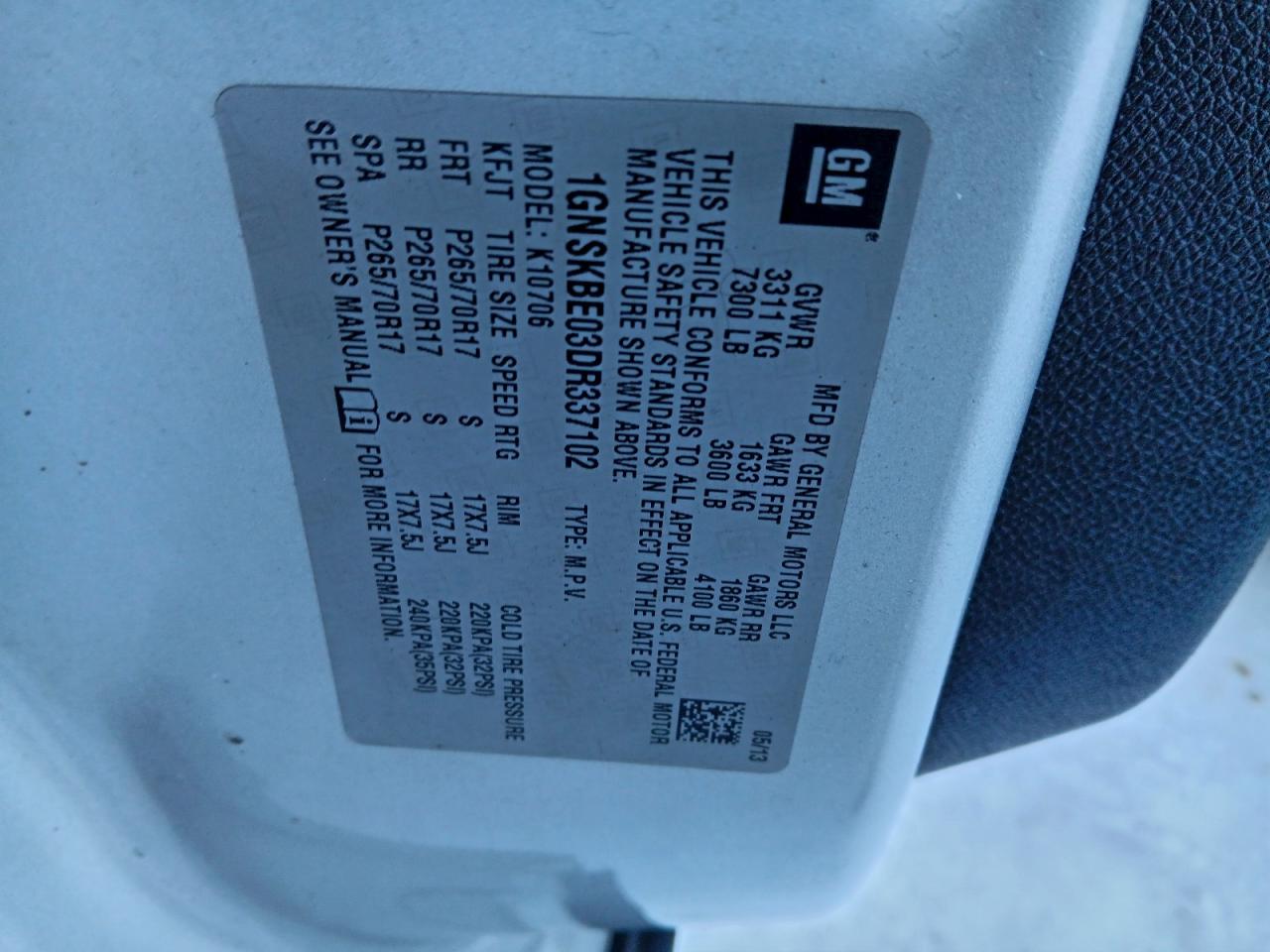 CHEVROLET TAHOE K1500 LT