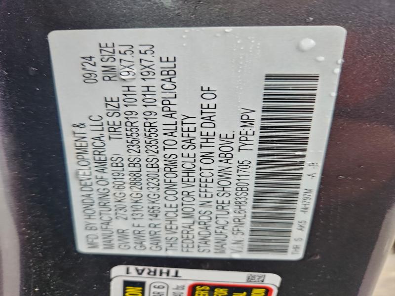 2025 HONDA ODYSSEY TO #3309390976