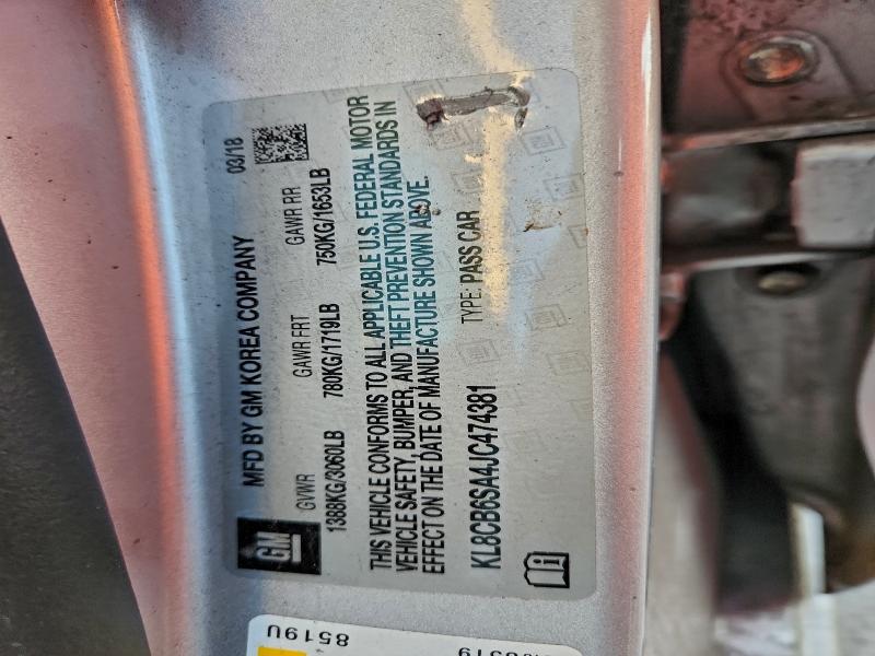 2018 CHEVROLET SPARK LS #3312525625