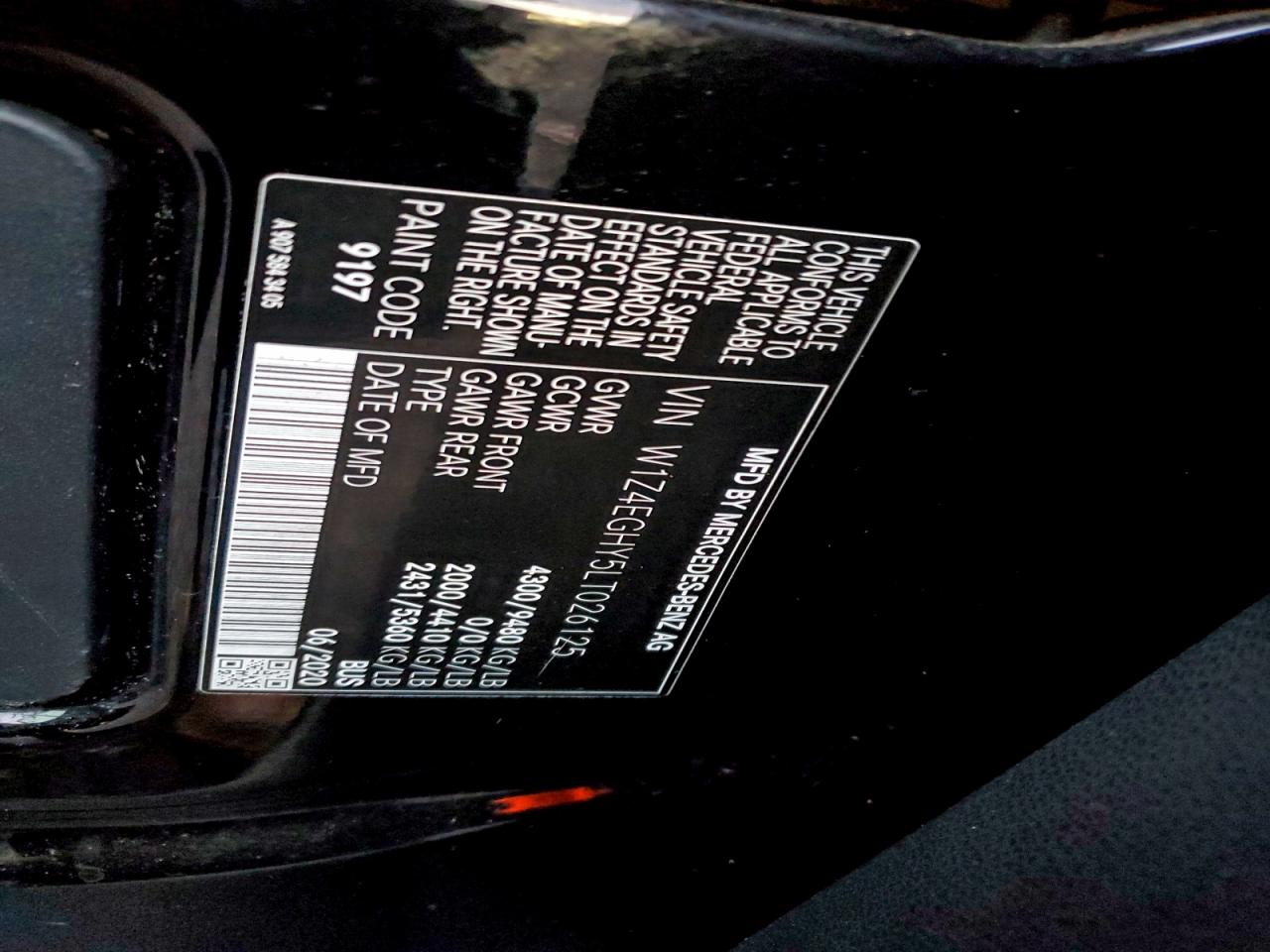 Lot #3317076991 2020 MERCEDES-BENZ SPRINTER 2