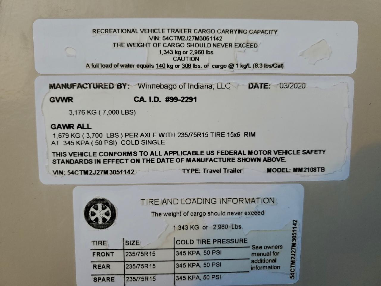 Lot #3305742769 2021 WINNEBAGO MICRO MINNIE