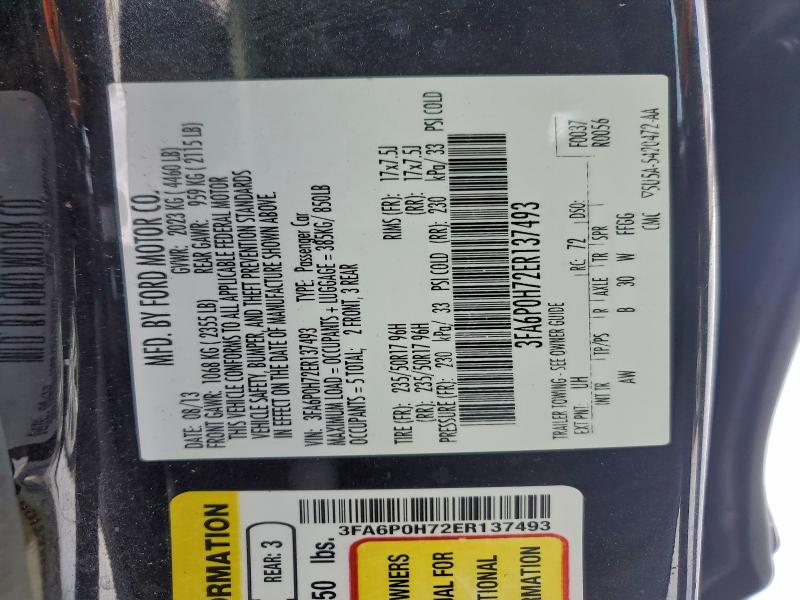 2014 FORD FUSION SE #3305312326