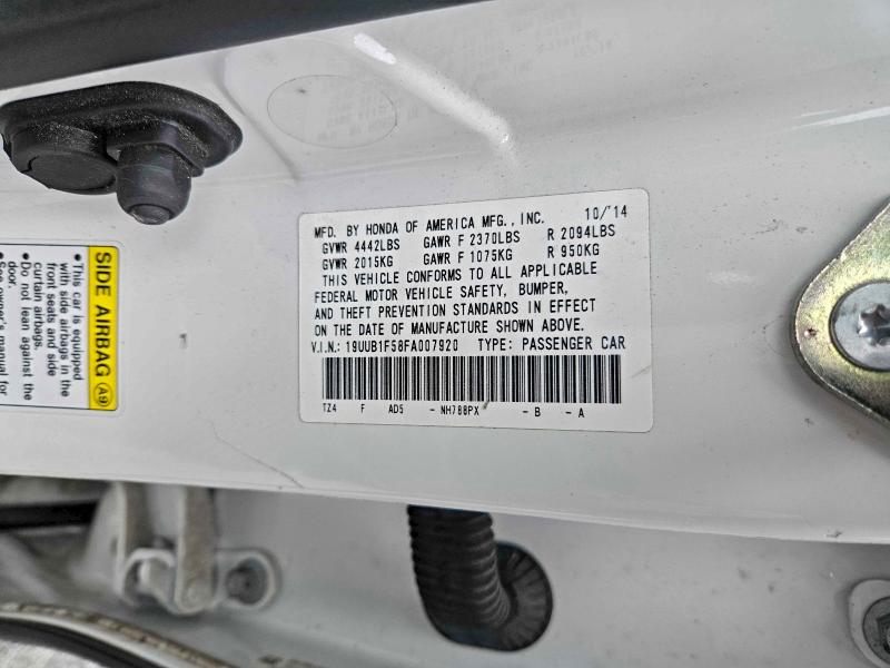 2015 ACURA TLX TECH #3302640045