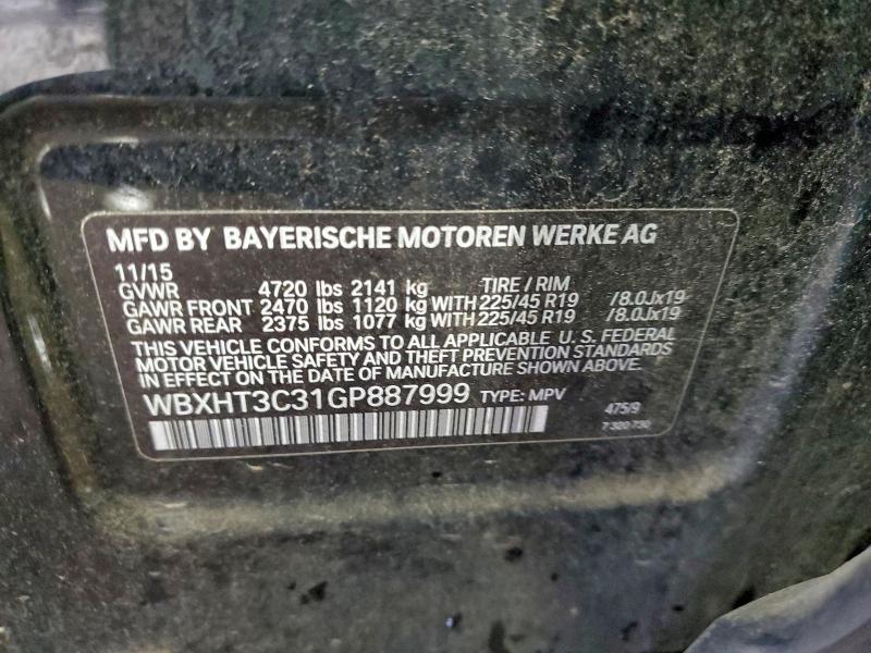 2016 BMW X1 XDRIVE2 #3305542091