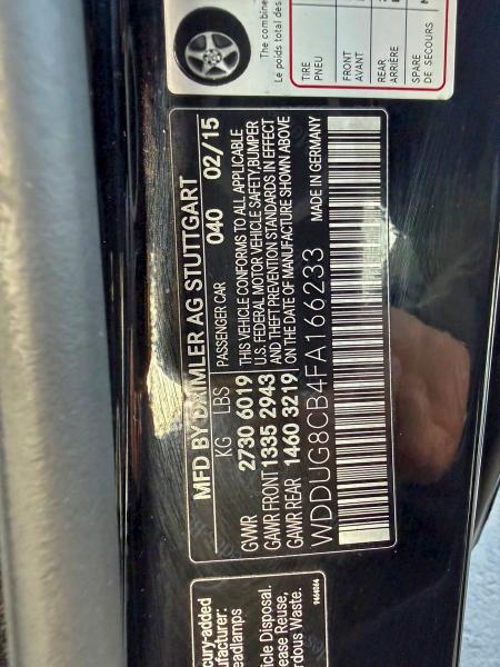 2015 MERCEDES-BENZ S 550 #3315899090