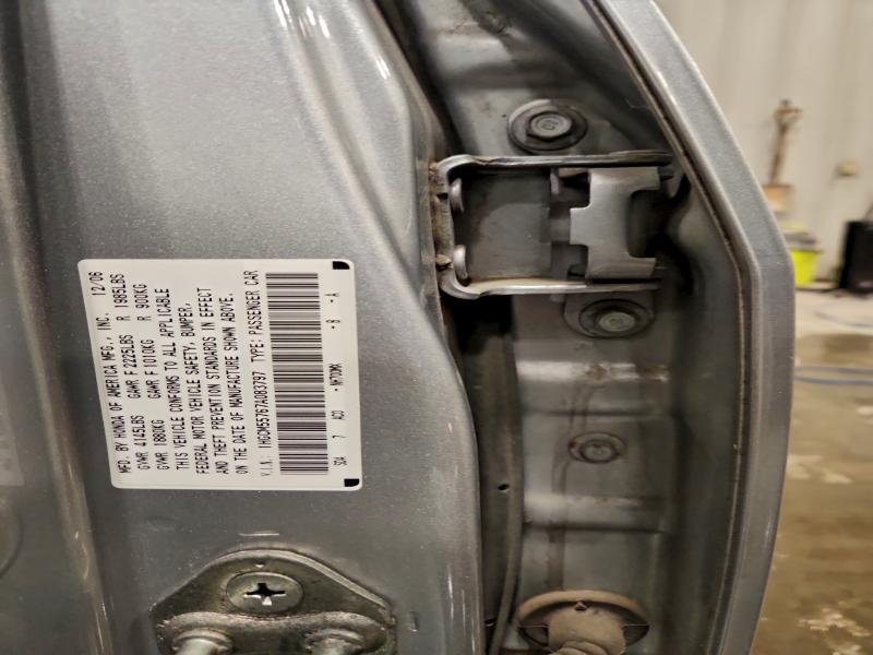 2007 HONDA ACCORD EX #3316987144