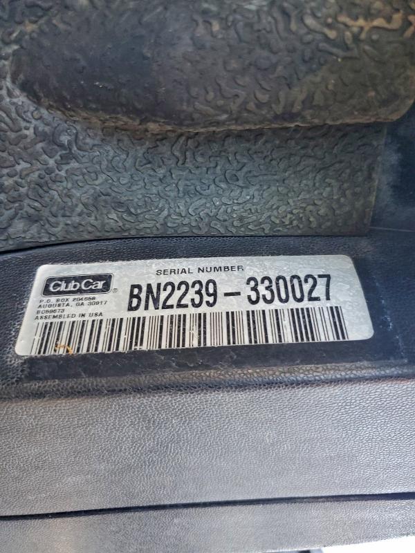 2022 CLUB CAR TEMPO FLA #3304530515