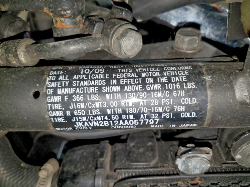 2010 KAWASAKI VULCAN #3309570572