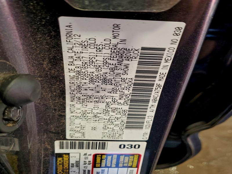 2013 TOYOTA TACOMA DOU #3310481110