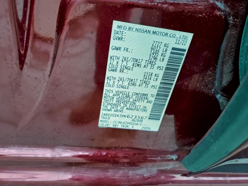 2023 NISSAN FRONTIER S #3303652928