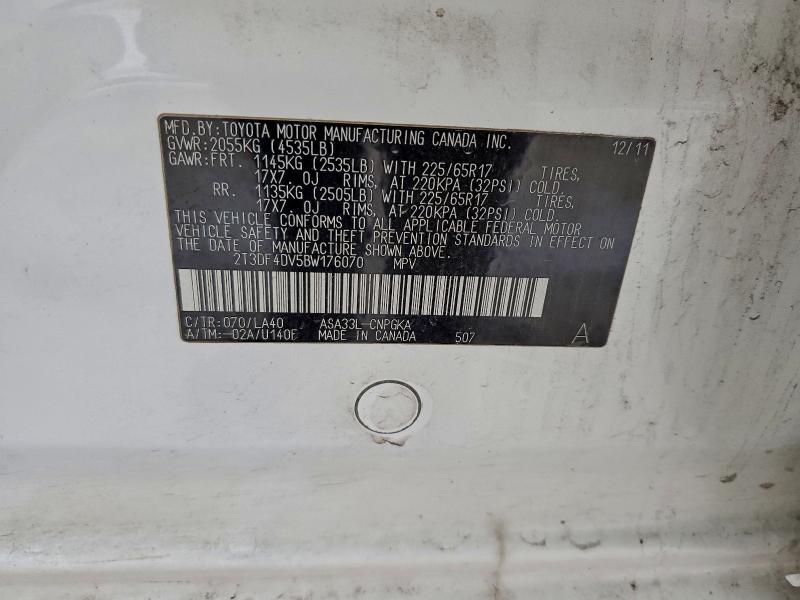 2011 TOYOTA RAV4 LIMIT #3308771999