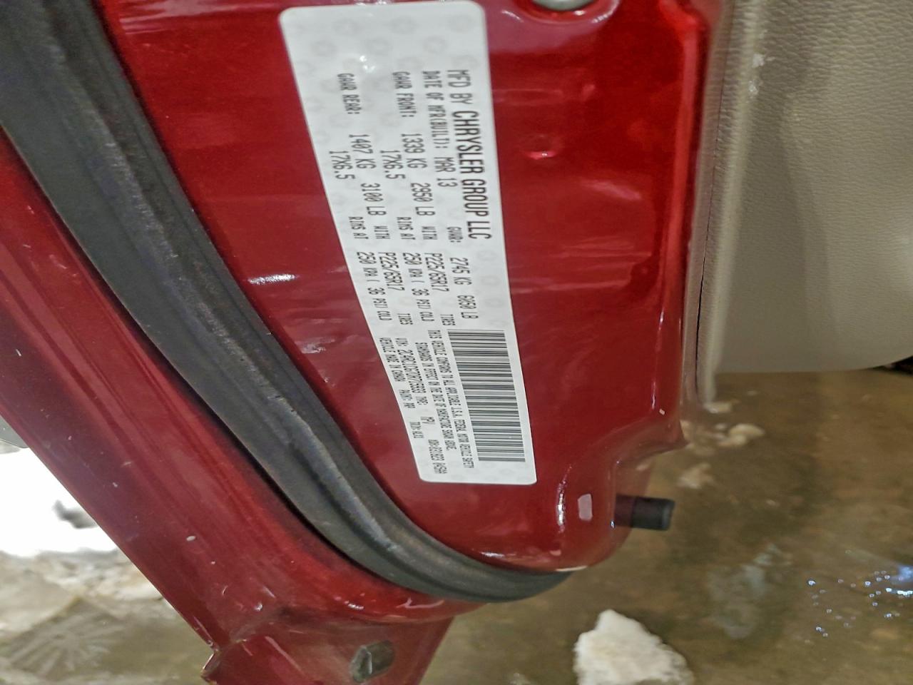 Lot #3309625055 2013 CHRYSLER TOWN & COU