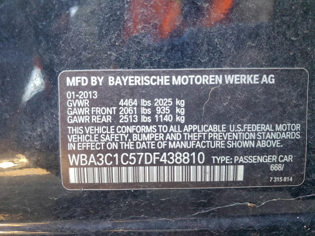 Lot #3316818442 2013 BMW 328 I SULE