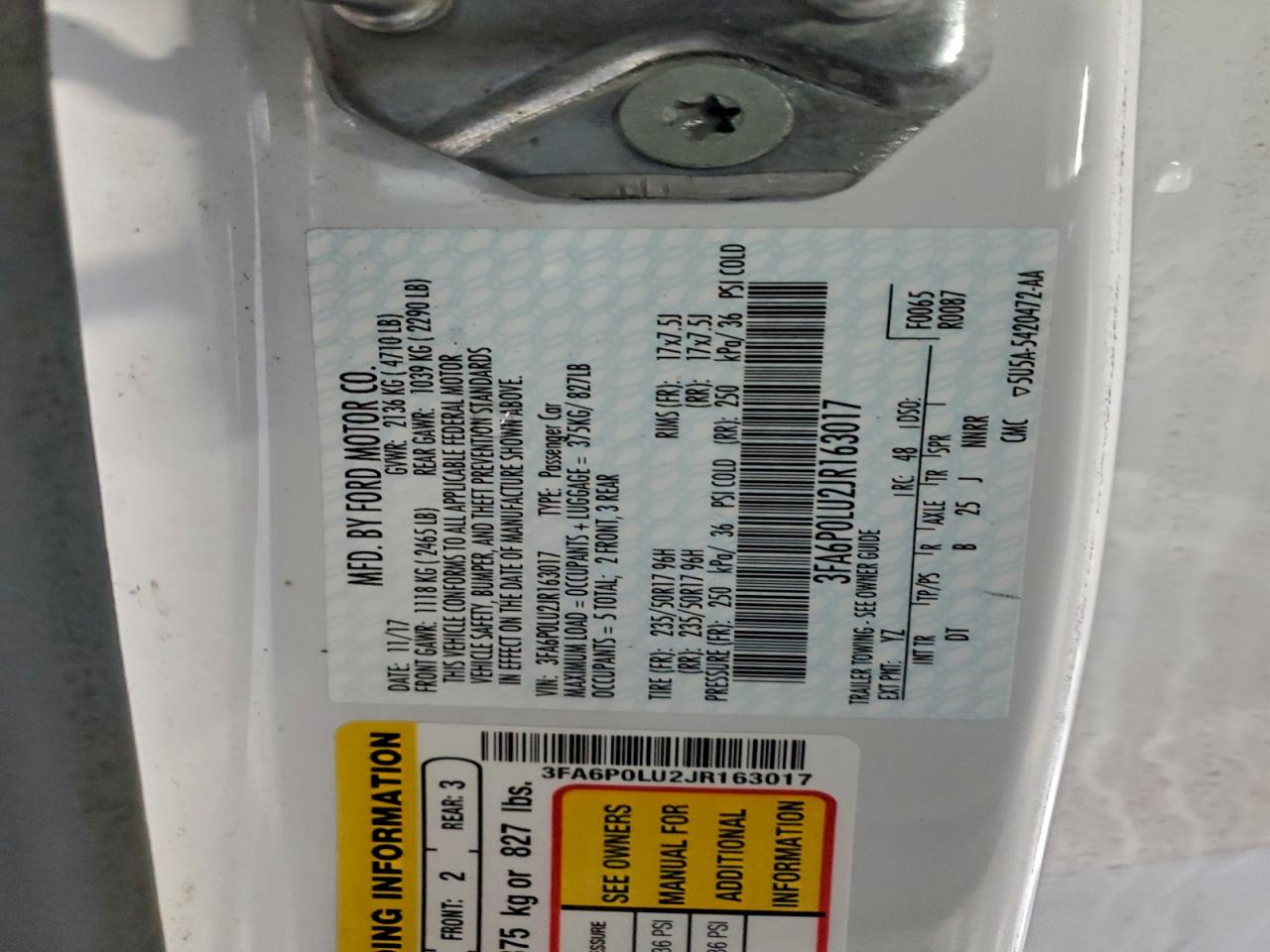 FORD FUSION SE HYBRID