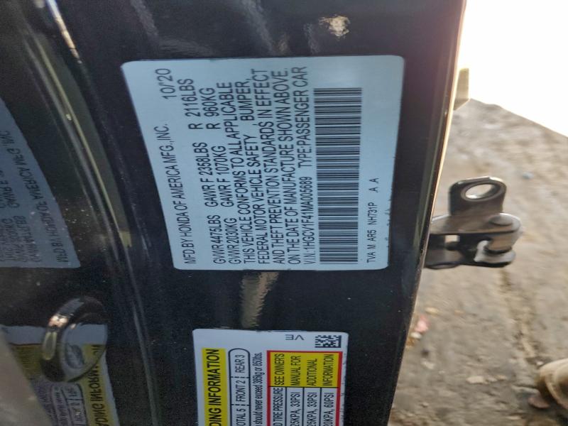 2021 HONDA ACCORD SPO #3310626830