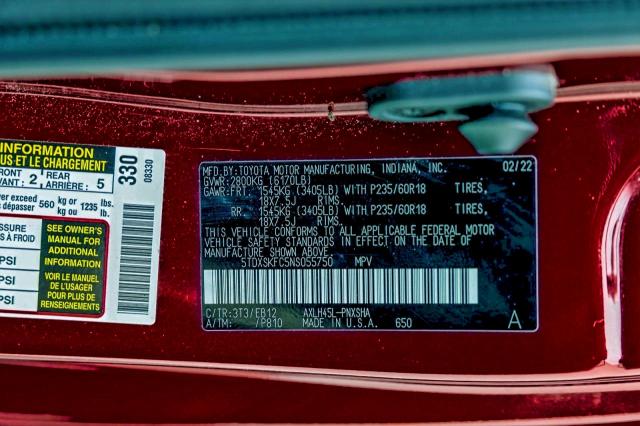 2022 TOYOTA SIENNA XSE #3308279225