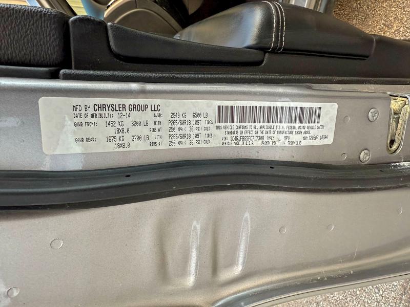 2015 JEEP GRAND CHER #3308237234