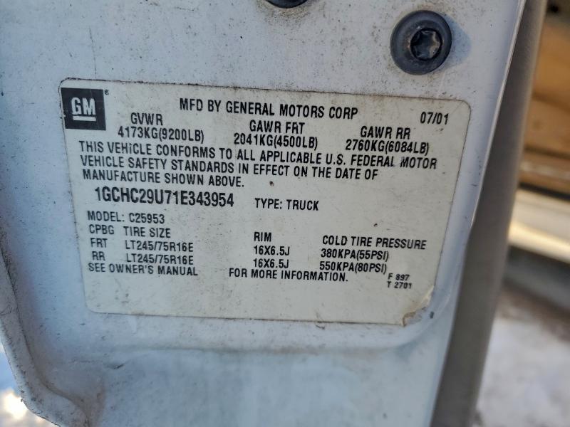 2001 CHEVROLET SILVERADO #3304680981