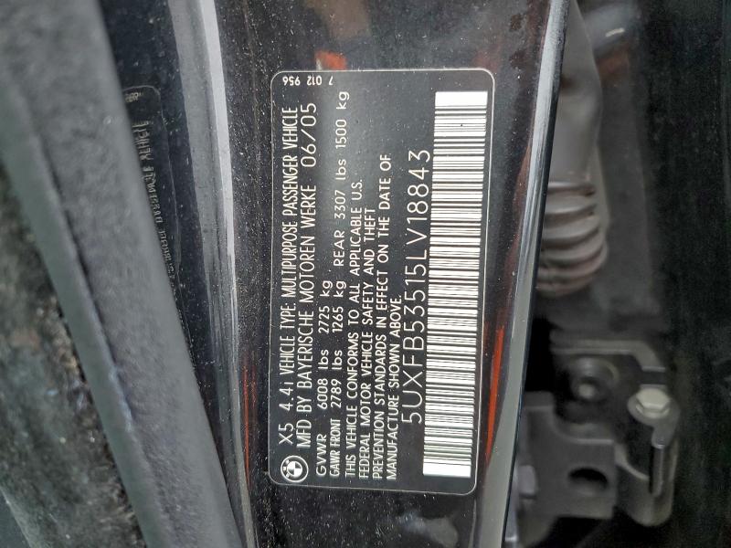 2005 BMW X5 4.4I #3310692731
