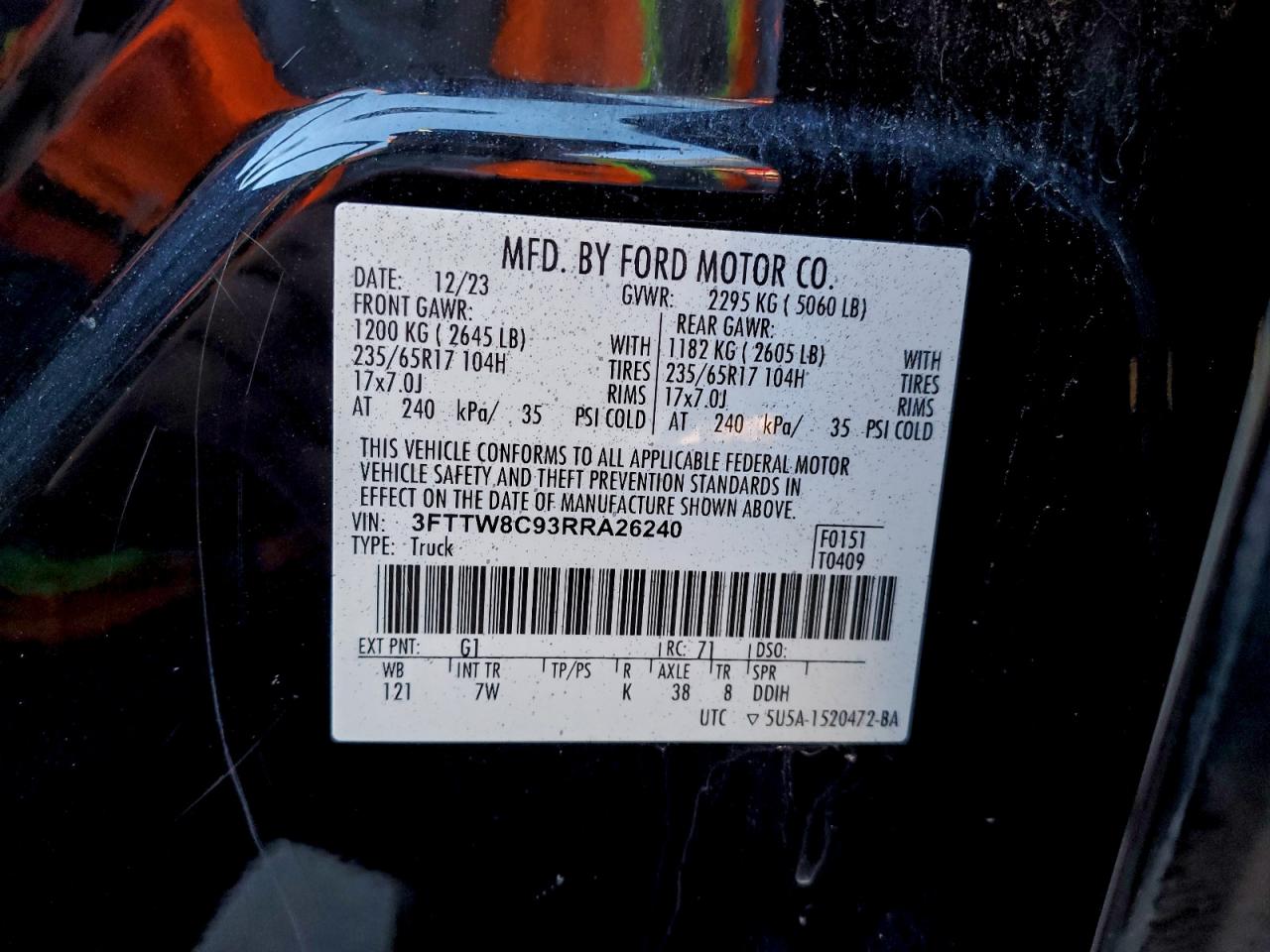 FORD MAVERICK XLT TREMOR