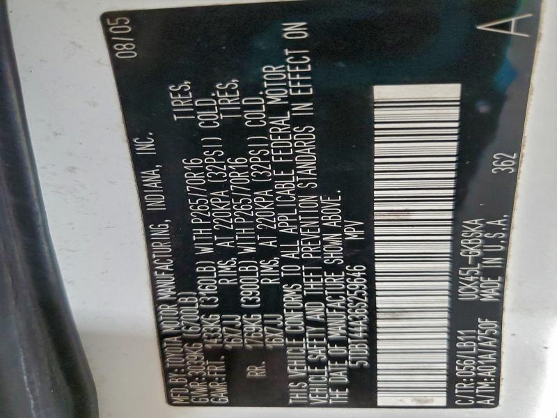 2006 TOYOTA SEQUOIA SR #3318927954